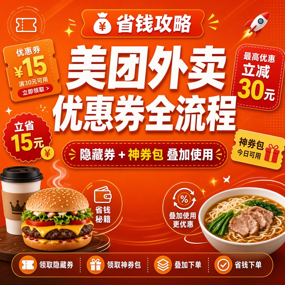 【省钱攻略】美团外卖优惠券全流程
